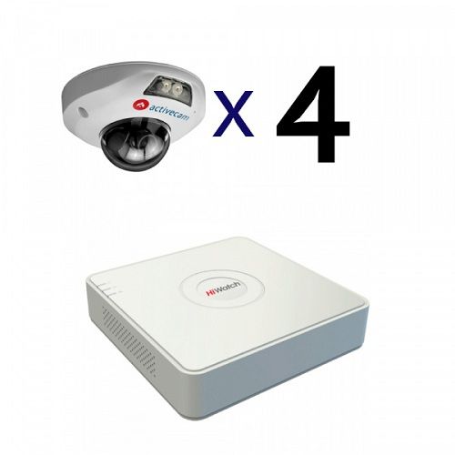 Безопасник AC IP 4-2 (AC-D4101IR1+DS-N104)