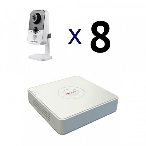 Безопасник HIK 8-3 (DS-2CD2432F-IW (4mm)+DS-N108P)
