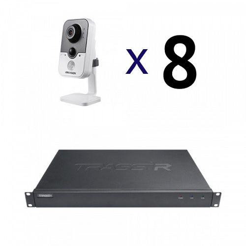Безопасник HIK 8-4 (DS-2CD2432F-IW (4mm)+MiniNVR AF 16)