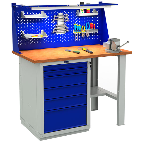 Верстак слесарный Практик W120.WS6/F2.021